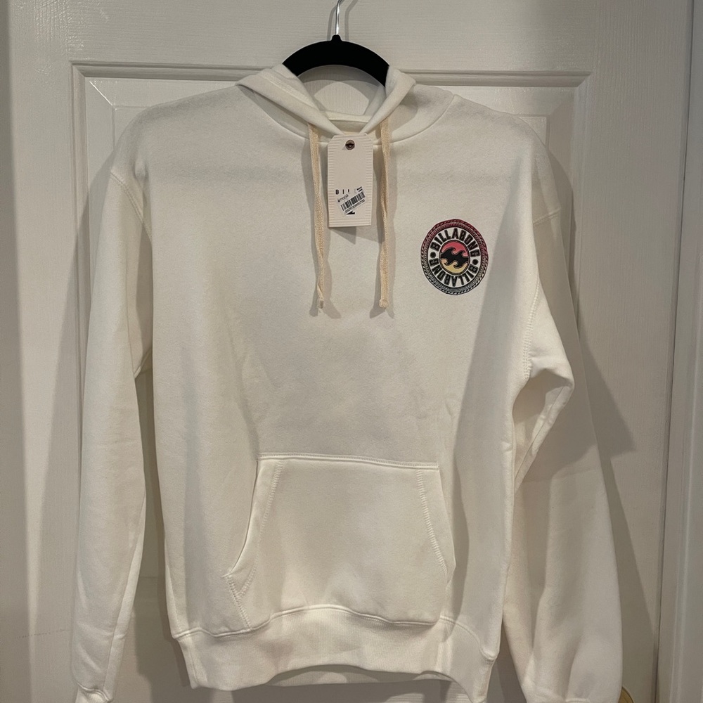 Billabong White Hoodie with Logo